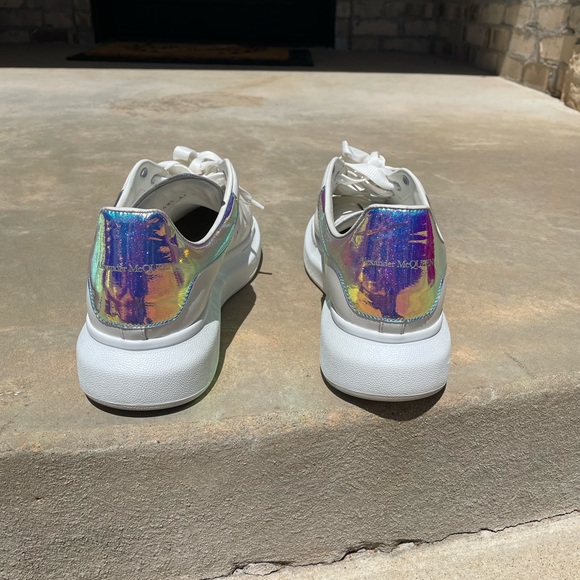 Alexander McQueen oversized sneaker 44 11 us eu iridescent blue rare. No box - Picture 3 of 8